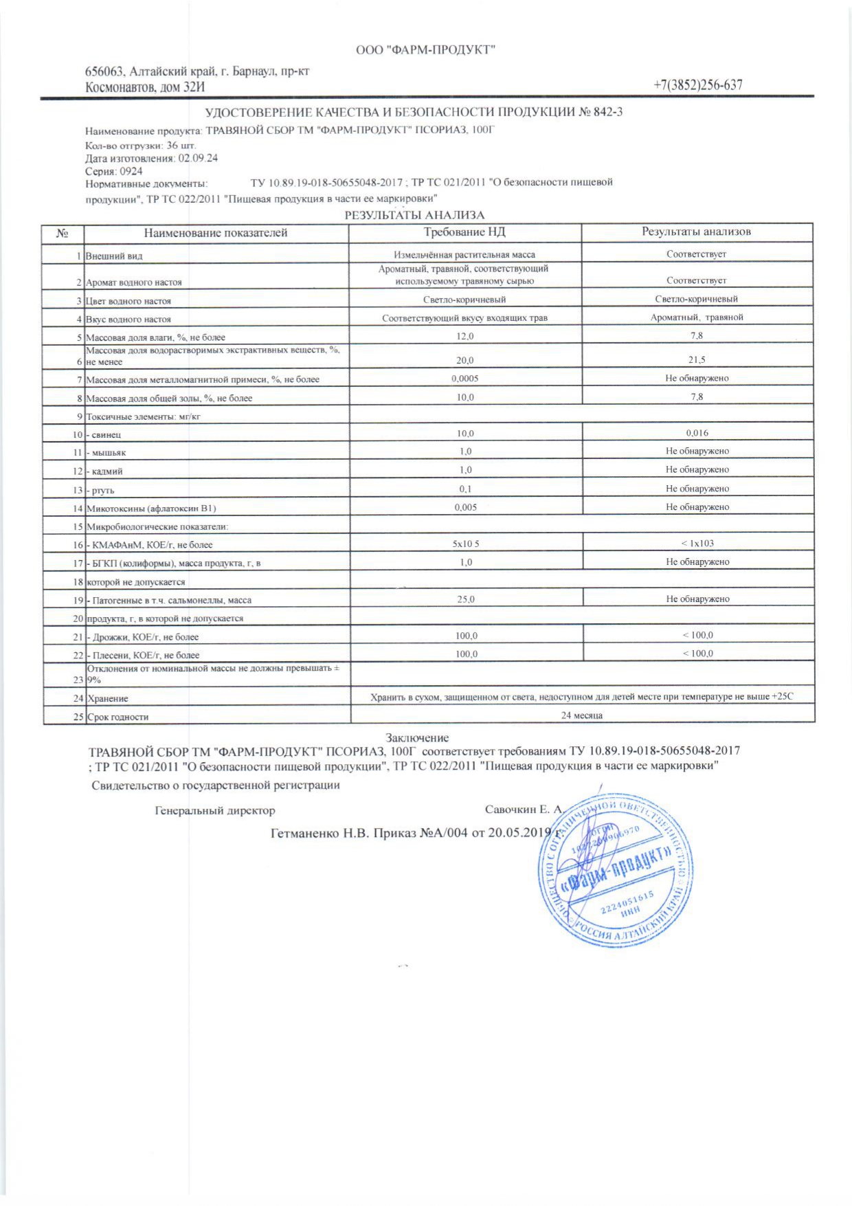 Паспорт №092024